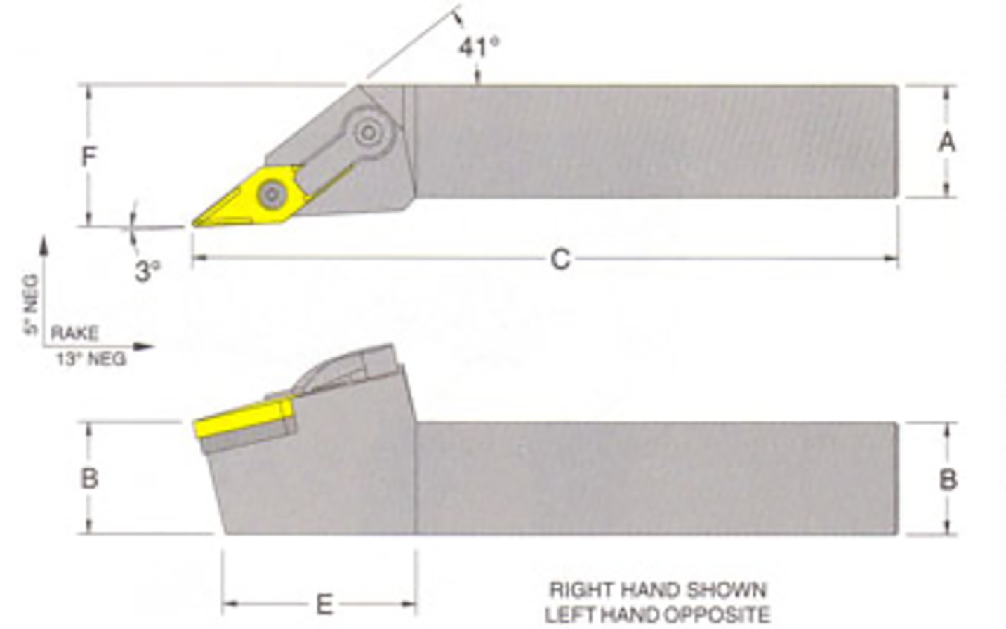 MVJNL/R-16-3D VNMG 1" Toolholder